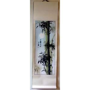  Chinese Watercolor Painting Scroll Bamboo 