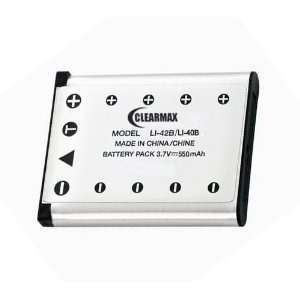  ClearMax Li 42B / Li42B Rechargeable Li Ion Battery for Olympus 