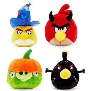  Angry Birds 5 Halloween Plush Set Of 4 Toys & Games