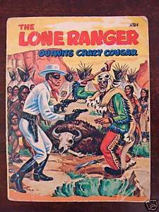   Lone Ranger Outwits Crazy Cougar   1968 Big Little Book Whitman #5774