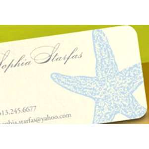  starfish custom letterpress calling cards {sets of 100 