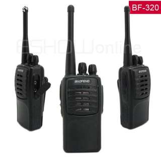 New Black Walkie Talkie UHF 5W 16CH Two Way Radio BF 320 business 