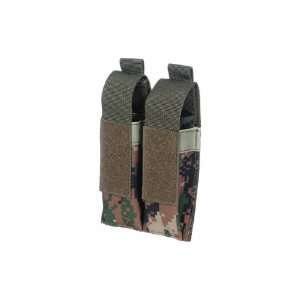  UTG Web Double High Capacity Pistol Mag Pouch   Woodland 