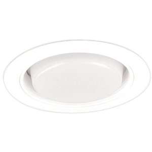   White 5 Inch Line Voltage Trims 5 Baffle and Regressed Drop Opal Lens
