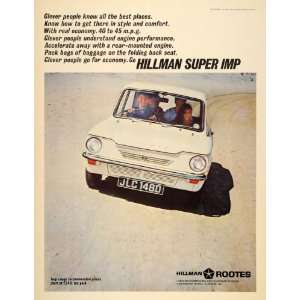  1966 Ad Hillman Super Imp White British Car Automobile 