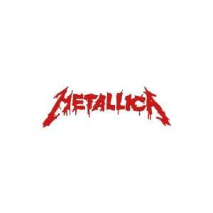  Metallica Medium 14 wide RED vinyl window decal sticker 