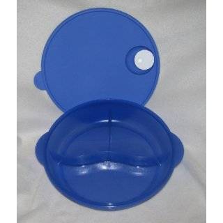 Tupperware Crystalwave Divided Lunch Dish NEW Lupine Blue