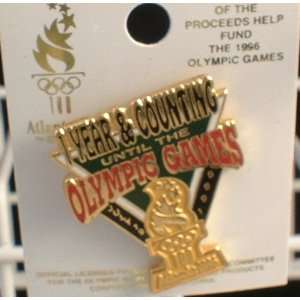    1 Year & Counting   1996 Atlanta Olympic Pin 