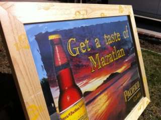 Pacifico Mazatlan Cerveza Beer Bar Mirror Sign NICE!!  
