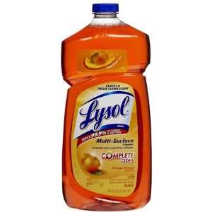 Lysol Pourable All Purpose Cleaner Orange Breeze 40 oz (Quantity of 4)