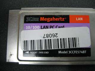 3Com Model 3CCFE574BT 10/100 LAN PC Card  
