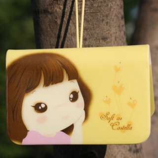 Credit Card Holder Case Wallet Cookyshop Smile Yellow  