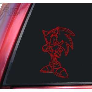  Sonic The Hedgehog Red Vinyl Decal Sticker: Automotive