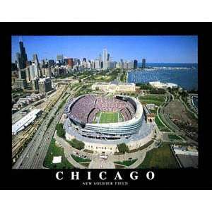  Chicago Bears (New)   New Soldier Field   22x28 Aerial 