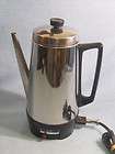SENTRY HARDWARE CHROME 10 CUP AUTOMATIC COFFEE PERCOLATOR