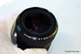 Pentax 28 80mm f3.5 4.5 lens A manual Takumar rated A  