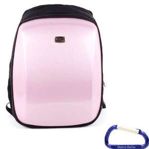 Gizmo Dorks Hard Shell Candy Backpack (Pink) with Carabiner Key Chain 