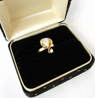 FANOUS 14K Y GOLD DESIGNER RING .76 CT DIAMOND VINTAGE  