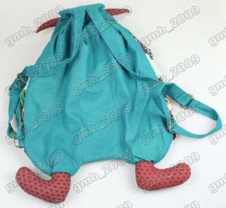 NEW Large Linen Handmade Patchwork Owl Bag Purse Pocket  
