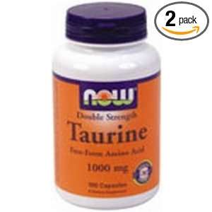  NOW Foods Taurine Double Strength 1000mg, 100 Capsules 