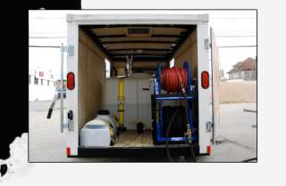 HOT WATER, PRESSURE WASHER, TRAILER, ENCLOSED, WASHERS,  