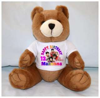 ONE DIRECTION Birthday Teddy Bear Personalized w/ANY NAME & AGE Nice 