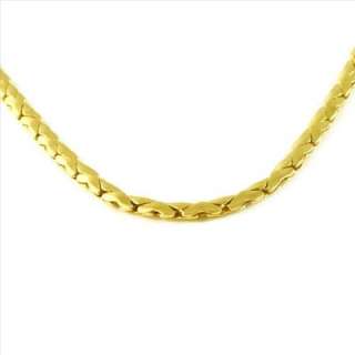Cool Mens 24K Yellow Gold Filled Chain Necklace 23.8  