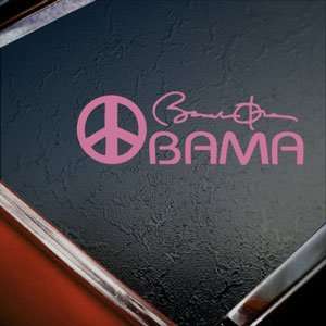   OBAMA FOR PEACE Pink Decal Car Pink Sticker: Arts, Crafts & Sewing