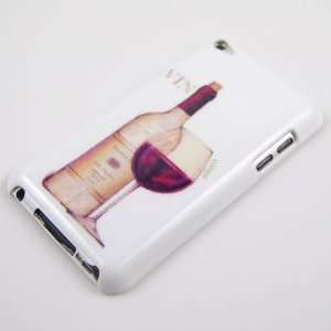  Wine Glass Design #005 Hard Plastic Case for Ipod Touch 4 