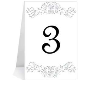   Table Number Cards   Vizcaya First Snow #1 Thru #33