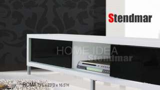 79L White Modern Style Hi Gloss TV Stand Table ROMA  