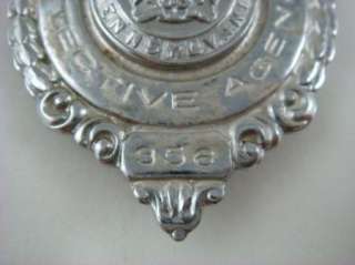   guard miley detective agency badge pennsylvania 356 metal silver in
