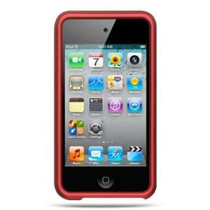  Ipod Touch 4 Crystal Rubber Case Red: MP3 Players 