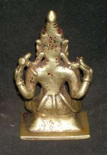 Antique Hindu Traditional Indian Ritual Bronze Goddess Durga RARE 