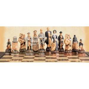    The American Civil War Hand Painted Chess Set: Sports & Outdoors