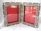 Egyptian Inlaid Mother of Pearl Picture Double Frame 10.5 X 6.5 #251
