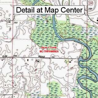 USGS Topographic Quadrangle Map   Bear Creek, Wisconsin (Folded 