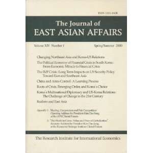  The Journal of East Asian Affairs (Volume XIV, Number 1 