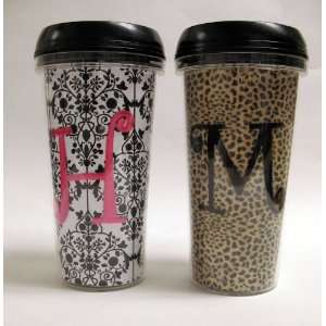  Monogram Travel Cup in Two Designs   Personalized Travel Cup 