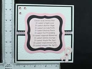Hand Made Greeting Card, VARIOUS CANCER PATIENT   SQUARE  