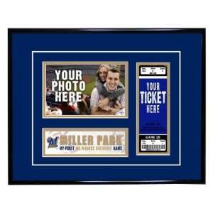 Milwaukee Brewers First Game Ticket Frame:  Sports 
