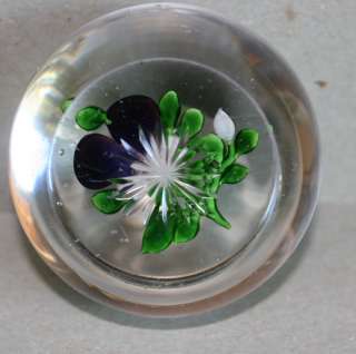 ANTIQUE BACCARAT PANSEY PAPERWEIGHT  