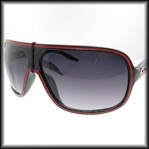 Mens or Womens Square Aviator Shield Large Retro Sunglasses  