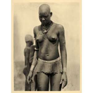  1930 African Nuer Woman Costume Africa Hugo Bernatzik 