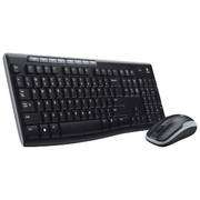 New Logitech Wireless Desktop MK260 Mouse & Keyboard Combo(Black 