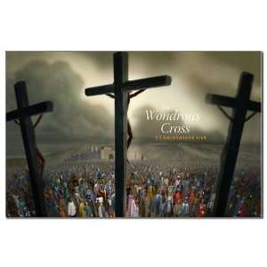  The Wondrous Cross landscape Jesus Mini Poster Print by 