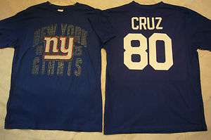 NY20 100% Licensed NFL Team Apparel Giants VICTOR CRUZ Jersey Shirt 