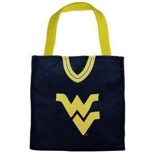 West Virginia Mountaineers Navy Blue Jersey Tote Bag:  