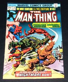MAN THING (Vol. 1) Lot #1 22 Gerber Ploog Marvel Comics 1973  