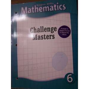  Houghton Mifflin Mathematics Challenge Blackline Masters 